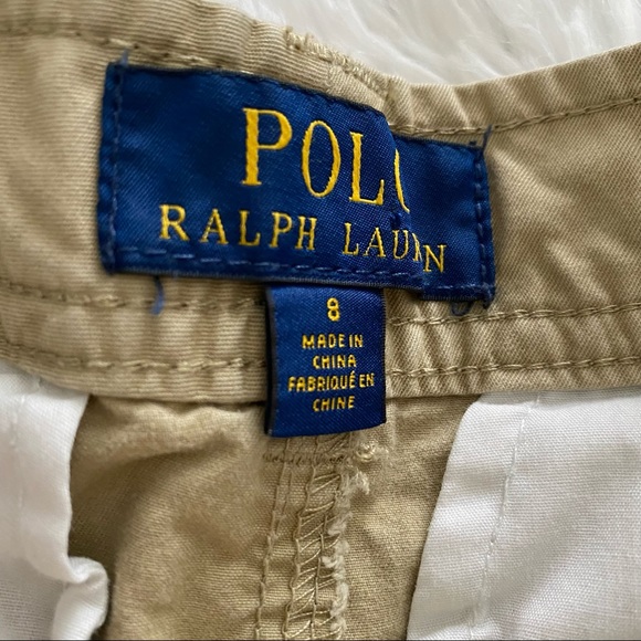 Polo Ralph Lauren 🐎 Big Boys Khaki Twill Cargo Shorts - Picture 5 of 5